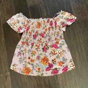 Moneteau Floral Sleeveless Blouse